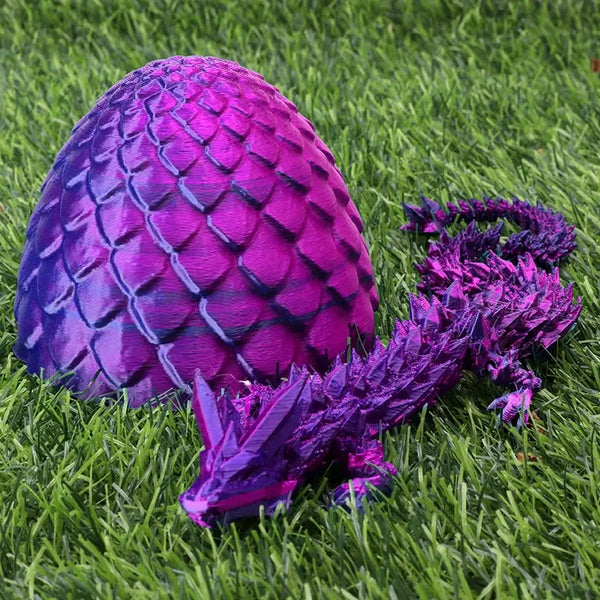 3D Printed Gem Articulated Dragon Toy