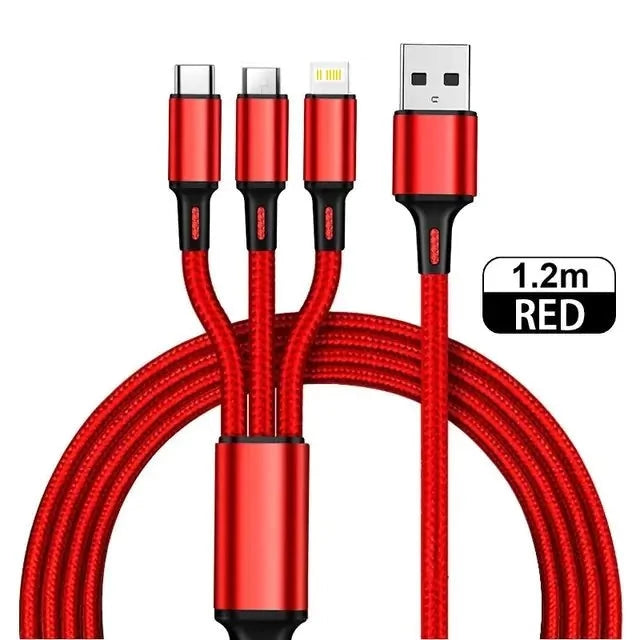 3 in 1 USB Charging Cable