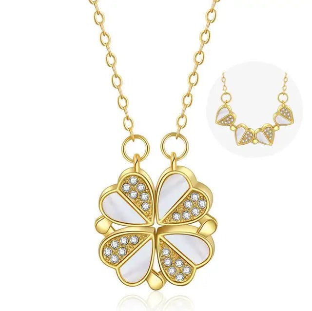 Clover Heart Shape Necklace