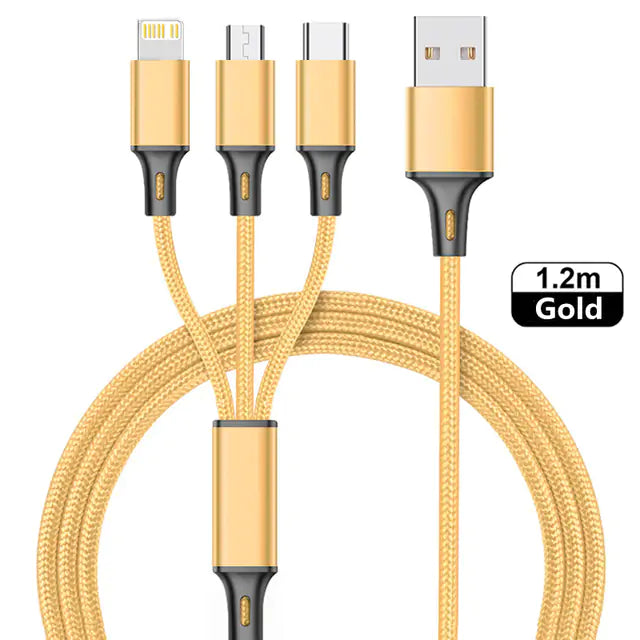 3 in 1 USB Charging Cable